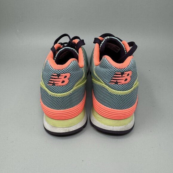 New Balance 574 (WL574BFP) Blue/Pink/Teal Women’s 8 Sneakers Athletic - Picture 5 of 8